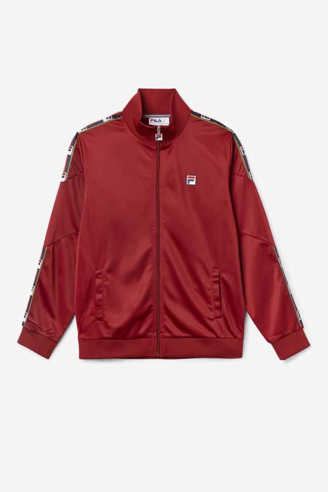 Fila Jacket Mens Red Carson Track - Ireland 97514-XWFY